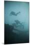 Scuba Divers Wreck Diving, Southern Thailand, Andaman Sea, Indian Ocean, Southeast Asia, Asia-Andrew Stewart-Mounted Photographic Print