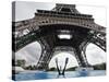 Scuba Diving under the Eiffel Tower, Paris, France-Michael Sawyer-Stretched Canvas