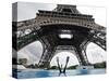 Scuba Diving under the Eiffel Tower, Paris, France-Michael Sawyer-Stretched Canvas