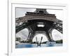 Scuba Diving under the Eiffel Tower, Paris, France-Michael Sawyer-Framed Photographic Print