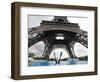 Scuba Diving under the Eiffel Tower, Paris, France-Michael Sawyer-Framed Photographic Print