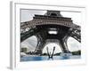 Scuba Diving under the Eiffel Tower, Paris, France-Michael Sawyer-Framed Photographic Print