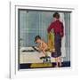 "Scuba in the Tub", November 29, 1958-Amos Sewell-Framed Giclee Print