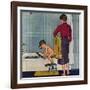 "Scuba in the Tub", November 29, 1958-Amos Sewell-Framed Giclee Print