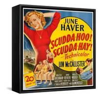 Scudda Hoo! Scudda Hay!, Left: June Haver, 1948-null-Framed Stretched Canvas