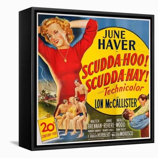 Scudda Hoo! Scudda Hay!, Left: June Haver, 1948-null-Framed Stretched Canvas