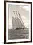 Scudding Schooner-Ben Wood-Framed Giclee Print