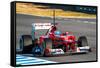Scuderia Ferrari F1, Fernando Alonso, 2012-viledevil-Framed Stretched Canvas
