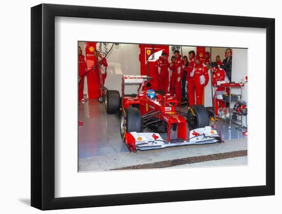 Scuderia Ferrari F1, Fernando Alonso, 2012-viledevil-Framed Photographic Print