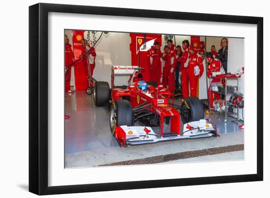 Scuderia Ferrari F1, Fernando Alonso, 2012-viledevil-Framed Photographic Print