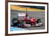 Scuderia Ferrari F1, Fernando Alonso, 2012-viledevil-Framed Photographic Print