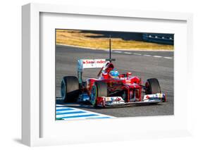 Scuderia Ferrari F1, Fernando Alonso, 2012-viledevil-Framed Photographic Print