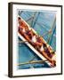 "Scullers,"June 25, 1938-Michael Dolas-Framed Giclee Print