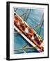 "Scullers,"June 25, 1938-Michael Dolas-Framed Giclee Print