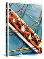 "Scullers,"June 25, 1938-Michael Dolas-Stretched Canvas