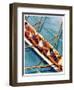 "Scullers,"June 25, 1938-Michael Dolas-Framed Giclee Print