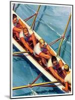 "Scullers,"June 25, 1938-Michael Dolas-Mounted Giclee Print