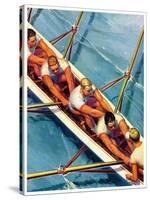 "Scullers,"June 25, 1938-Michael Dolas-Stretched Canvas