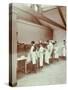 Scullery Practice, Sailors Home School of Nautical Cookery, London, 1907-null-Stretched Canvas