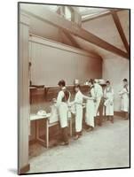 Scullery Practice, Sailors Home School of Nautical Cookery, London, 1907-null-Mounted Photographic Print