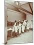 Scullery Practice, Sailors Home School of Nautical Cookery, London, 1907-null-Mounted Photographic Print