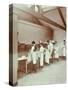 Scullery Practice, Sailors Home School of Nautical Cookery, London, 1907-null-Stretched Canvas