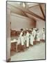 Scullery Practice, Sailors Home School of Nautical Cookery, London, 1907-null-Mounted Premium Photographic Print