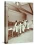 Scullery Practice, Sailors Home School of Nautical Cookery, London, 1907-null-Stretched Canvas