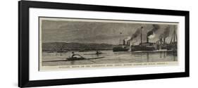 Sculling Match on the Parramatta River, Sydney, Between Clifford and Hanlan, 7 February-null-Framed Giclee Print