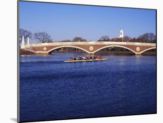Sculling on the Charles River, Harvard University, Cambridge, Massachusetts-Rob Tilley-Mounted Photographic Print