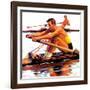 "Sculling Race,"August 15, 1936-Maurice Bower-Framed Giclee Print