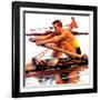 "Sculling Race,"August 15, 1936-Maurice Bower-Framed Giclee Print