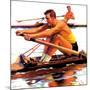 "Sculling Race,"August 15, 1936-Maurice Bower-Mounted Giclee Print