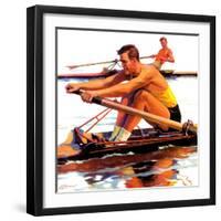 "Sculling Race,"August 15, 1936-Maurice Bower-Framed Giclee Print