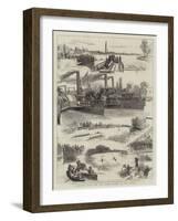Sculling Race for the Championship of the World-Godefroy Durand-Framed Giclee Print