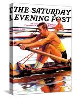 "Sculling Race," Saturday Evening Post Cover, August 15, 1936-Maurice Bower-Stretched Canvas