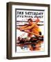 "Sculling Race," Saturday Evening Post Cover, August 15, 1936-Maurice Bower-Framed Giclee Print