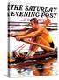 "Sculling Race," Saturday Evening Post Cover, August 15, 1936-Maurice Bower-Stretched Canvas