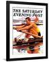 "Sculling Race," Saturday Evening Post Cover, August 15, 1936-Maurice Bower-Framed Giclee Print