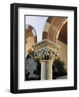 Sculpted Capital from St. Michael, Hildesheim, Four Angels, Evangelist-null-Framed Premium Giclee Print