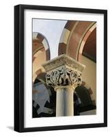 Sculpted Capital from St. Michael, Hildesheim, Four Angels, Evangelist-null-Framed Giclee Print