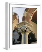 Sculpted Capital from St. Michael, Hildesheim, Four Angels, Evangelist-null-Framed Giclee Print