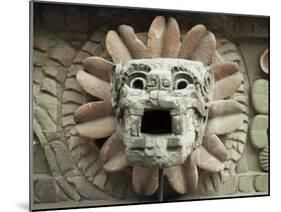 Sculpted Head of Goddess, Temple of Quetzacoatl, Teotihuacan, Mexico, North America-Desmond Harney-Mounted Photographic Print