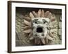 Sculpted Head of Goddess, Temple of Quetzacoatl, Teotihuacan, Mexico, North America-Desmond Harney-Framed Photographic Print