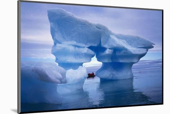 Sculpted Iceberg, Spitsbergen, Svalbard Archipelago, Norway, Scandinavia, Europe-Geoff Renner-Mounted Photographic Print