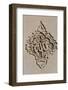 Sculpted Islamic calligraphy of Allah o Akbar (God is Great, the Greatest), Baku, Azerbaijan-Godong-Framed Photographic Print