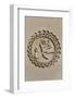 Sculpted Islamic calligraphy of the name Muhammad, Baku, Azerbaijan-Godong-Framed Photographic Print