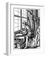 Sculptor, 16th Century-Jost Amman-Framed Giclee Print