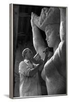 Sculptor at Work-null-Framed Photographic Print