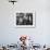 Sculptor Edwardo Paolozzi Posing in His Studio-null-Framed Photographic Print displayed on a wall